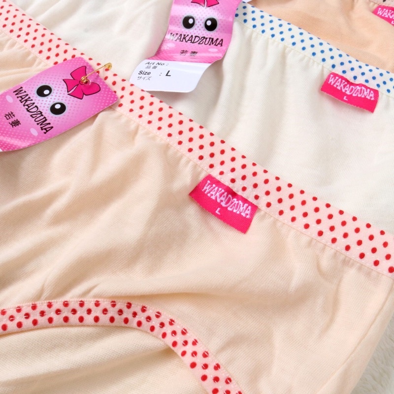 Celana dalam wanita motif 6pcs katun terbaru murah L XL XXL (wakazuma 6pcs)