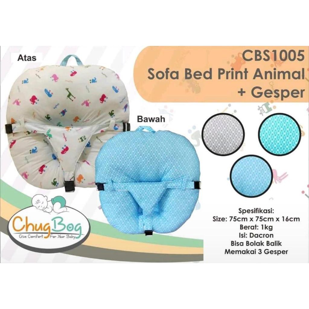 SOFA BED BAYI CHUG BOG-CHUG BOG CBS1005 SOFA BED PRINT ANIMAL + GESPER