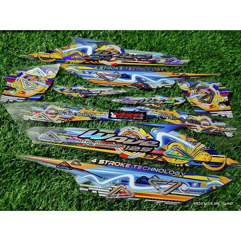 STRIPING TRANSPARAN HOLOGRAM SUPRA X BETMEN WAVE 125 I