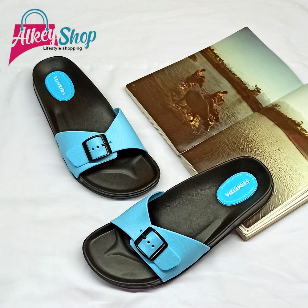Sandal Selop Karet Wanita Sandal slop Yumeida LD-9061 L - sendal lagi trendy termurah kekinian-1
