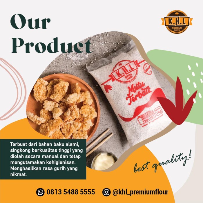 

PROMO [COD] TEPUNG TAPIOKA KASAR KHL PREMIUM FLOUR