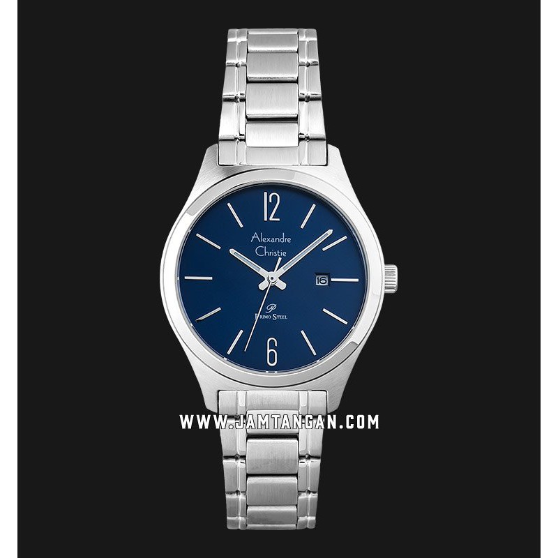 Alexandre Christie AC 1009 LD BSSBU Blue Dial Stainless Steel Strap