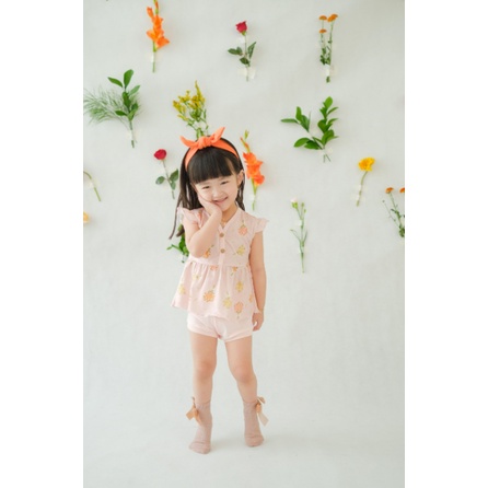 Bohopanna Ruffle Set 1-6 Tahun Setelan Ruffle Celana Anak Perempuan Lucu CBKS so