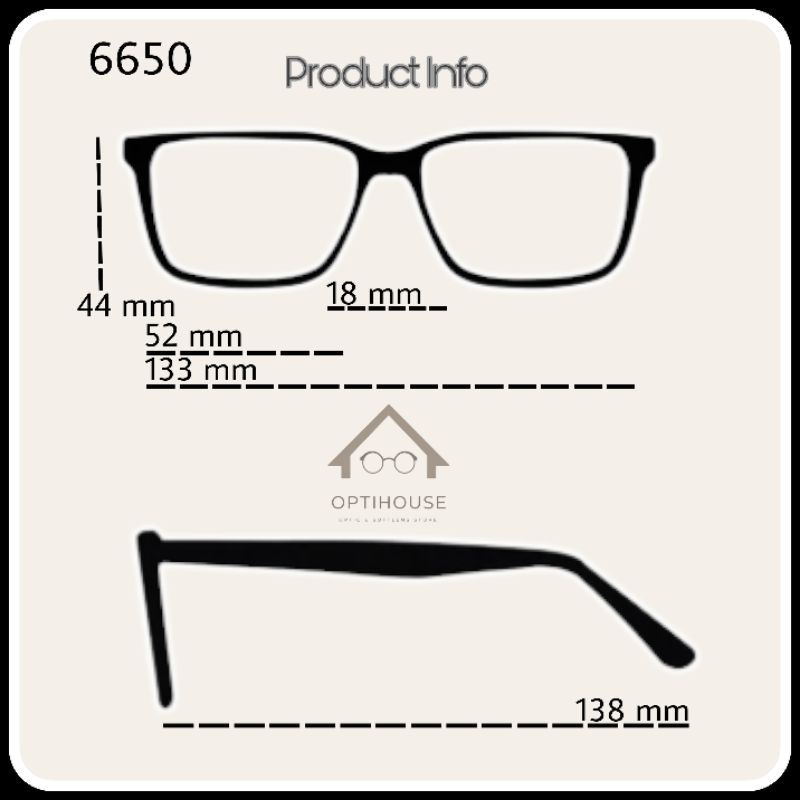 Frame Kacamata vintage besi Enzho 6650