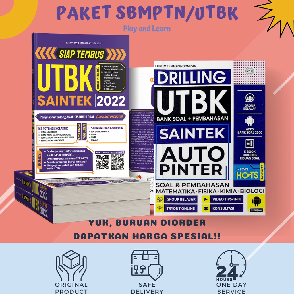 BUKU DRILLING UTBK SAINTEK AUTO PINTER // Siap tembus UTBK SAINTEK 2022