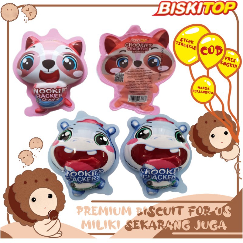 

BISKITOP - BISCUITS ZOO KUDANIL RAKUN 30gm Biskuit Kue Kering Anak Enak Cemilan Biscuit Isi Selai