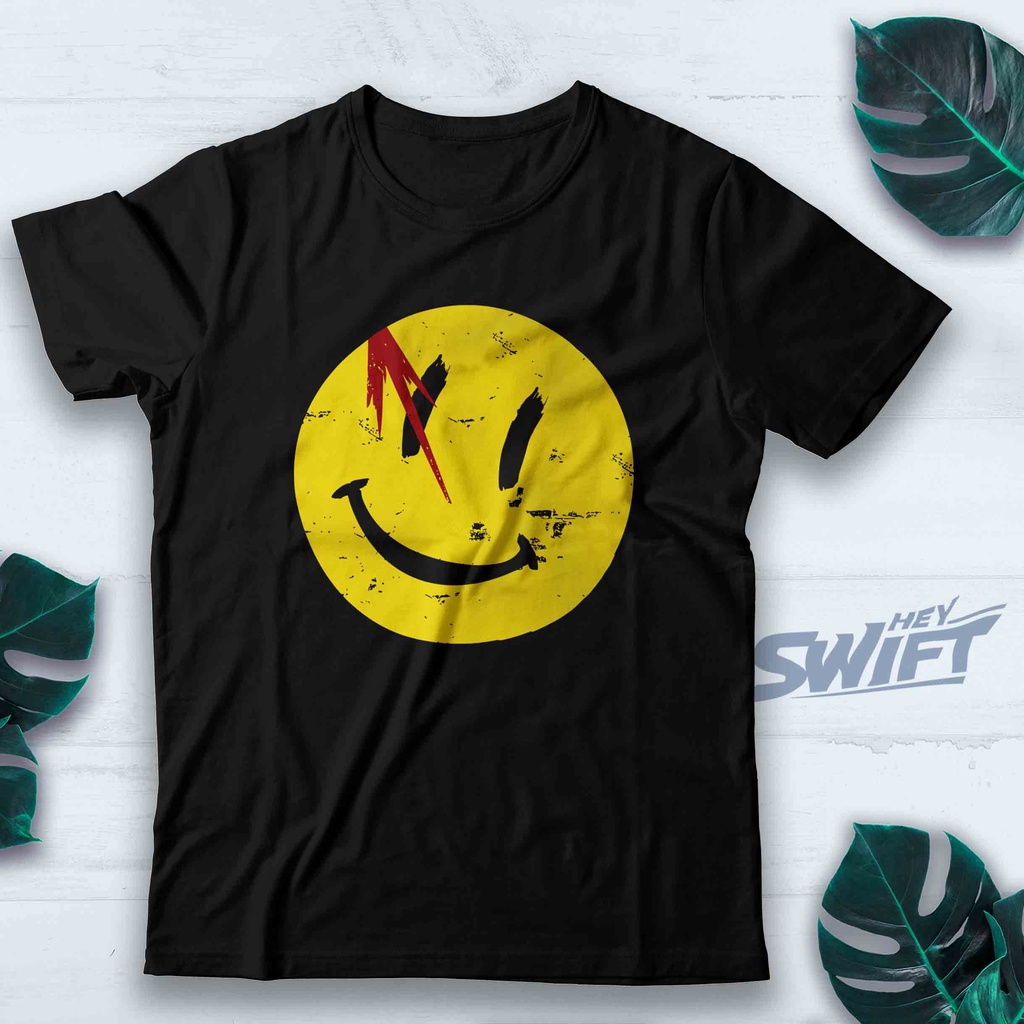 KAOS Watchmen Symbol Smile Vintage T-SHIRT BAJU DISTRO