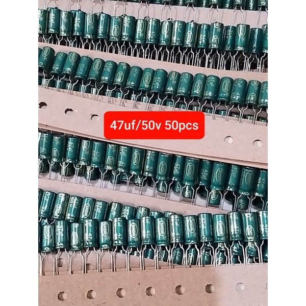 Elco 47uf 50v Kualitas Terbaik 50pcs