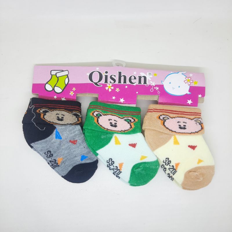 Kaos Kaki Anak Bayi Lucu Bermotif Isi 3 Pasang