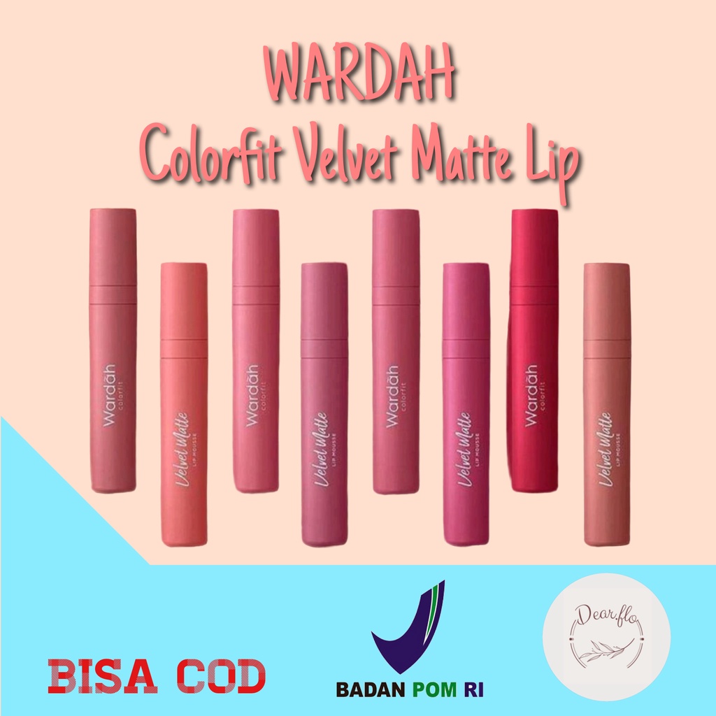 WARDAH COLORFIT VELVET MATTE LIP MOUSE | LIP CREAM VELVET WARDAH | WARDAH LIP CREAM VELVET