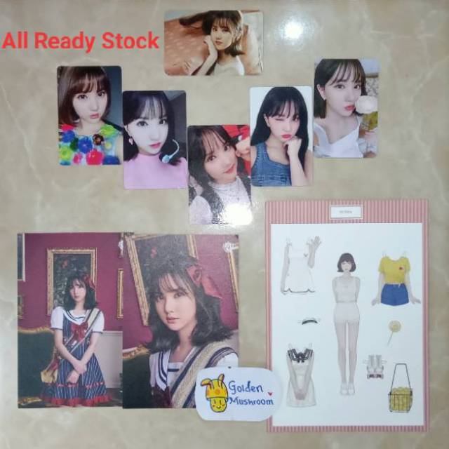 Gfriend album eunha photocard postcard season of glass rainbow lol