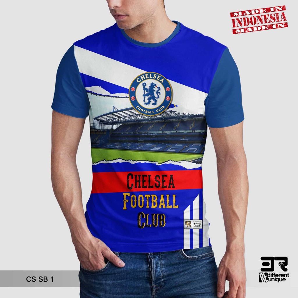 [ COD ] KAOS PRINTING GAMBAR TEAM SEPAKBOLA CHELSEA FC SB 1 - BAJU SEPAK BOLA DISTRO ORIGINAL MOTIF 