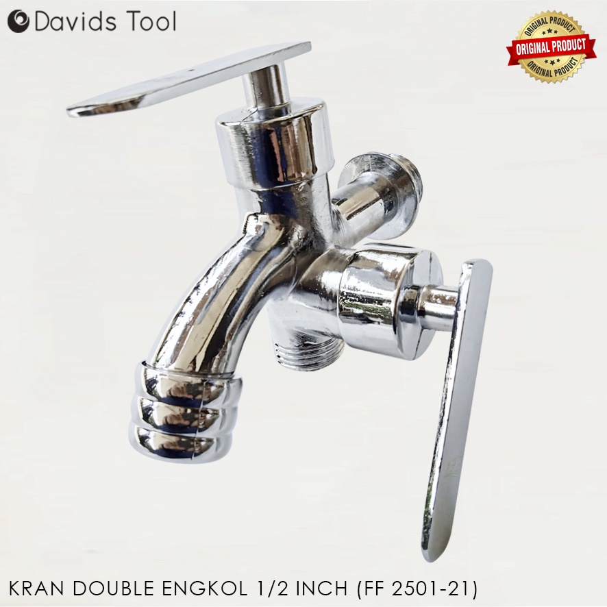 Kran Double Keran Air Cabang Shower Stainless Stenlis FFF 2501-21