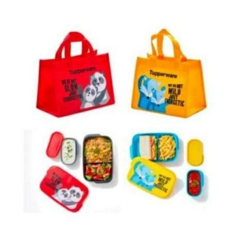 Tupperware foody buddy / tupperware lunch box / tupperware tempat makan set