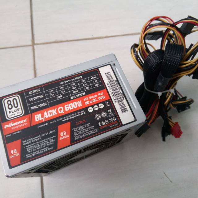 PSU power supply pure Powerex 600w 80plus