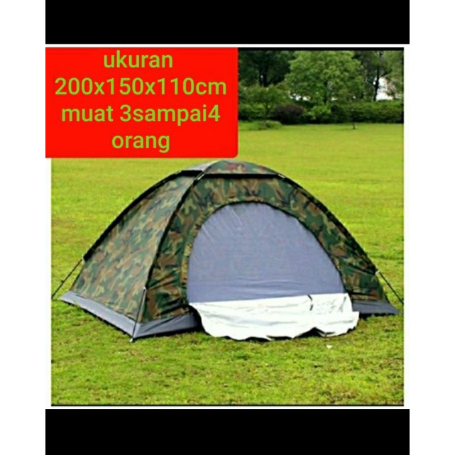 tenda camping loreng army 4 orang tenda camping dome 4 orang tenda gunung WRD