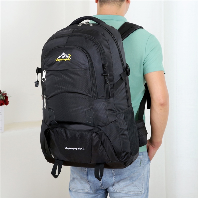 Bopai Tas Gunung Pria Tas Waterproof Outdoor Traveling Hiking Tas Punggung Cowok Backpack Besar Sekolah TR113