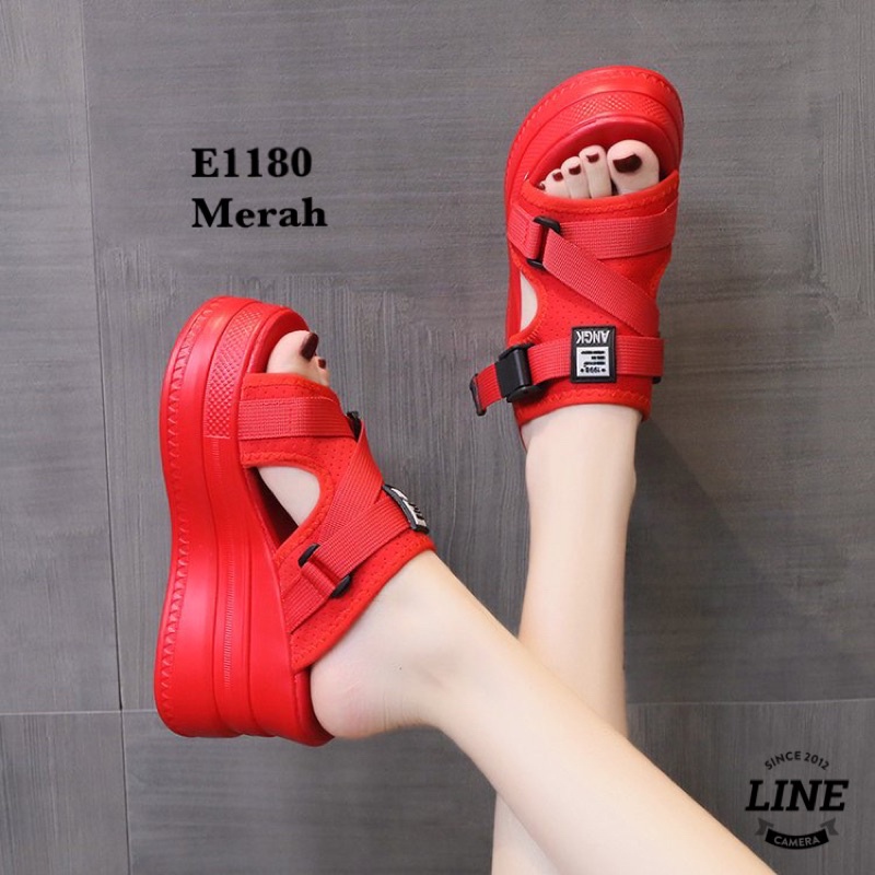 WEDGES WANITA IMPOR FASHION KOREA E1180