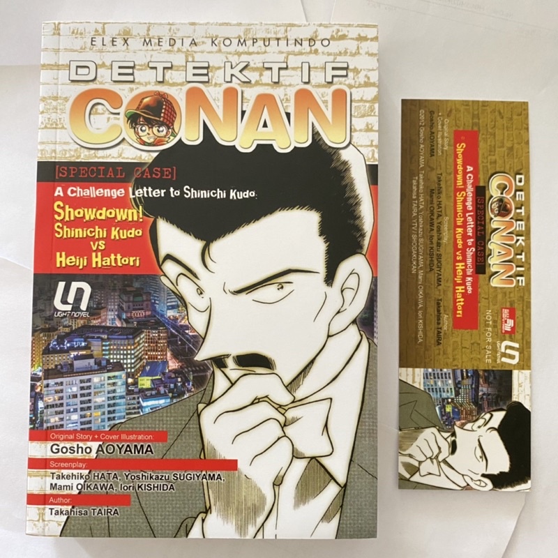 Buku Novel Bekas - Detective Conan: A Challenge Letter to Shinichi Kudo [Showdown Shinichi Kudo vs H