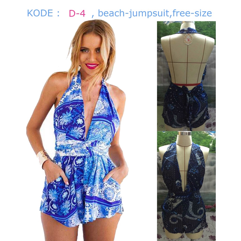 D4 - BEACHWEAR/OUTER BEACH/BALI/BAJU PANTAI/BEACH JUMPSUIT