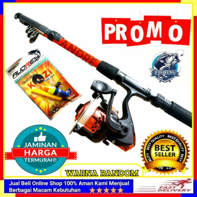 Paket Joran Pancing 1 Set Alat Pancing Termurah