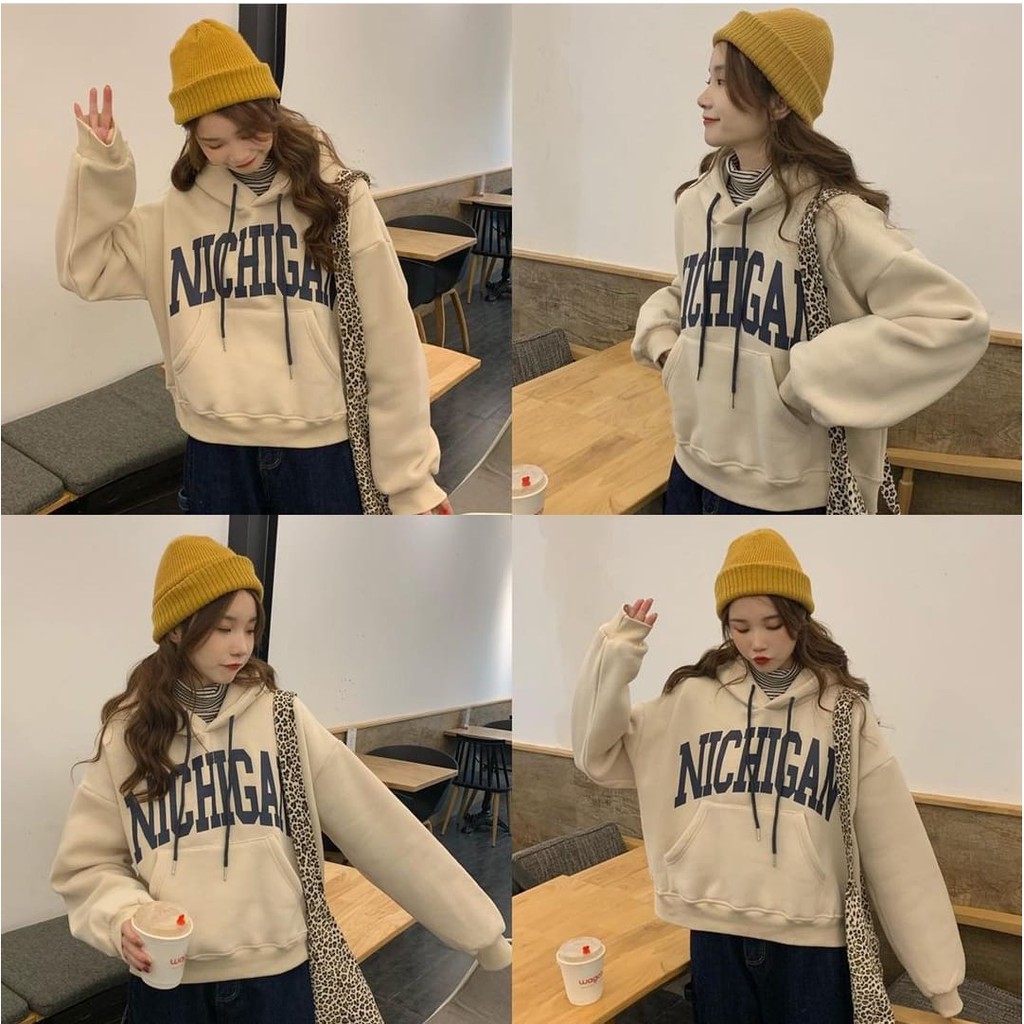 SWEATER HOODIE WANITA / NICHIGAN HOODIE OVERSIZE SWEATER / SWEATER WANITA TERBARU