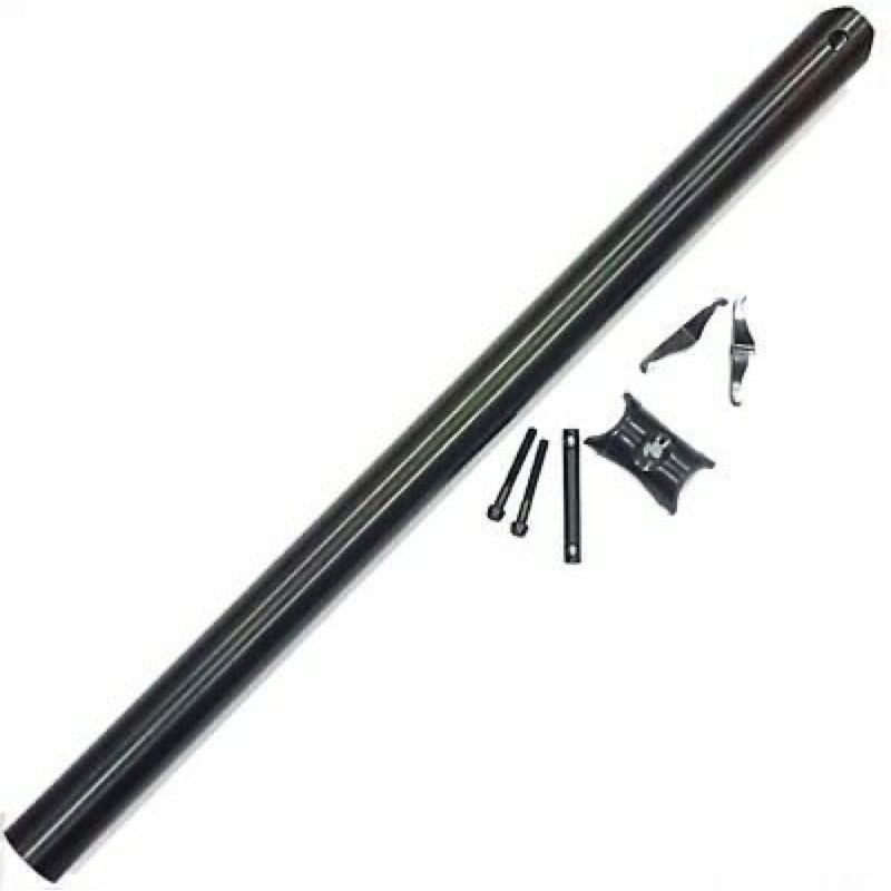 Seatpost Titanium Hitam 31,8 mm bisa Pixes 3 sixty