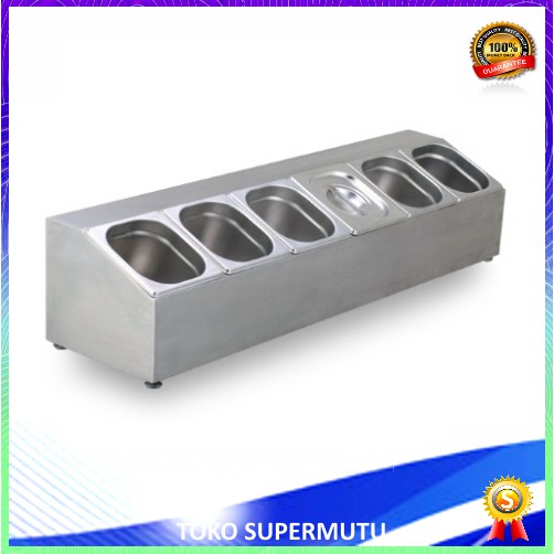 Tempat Topping Makanan Stainless CMD-6