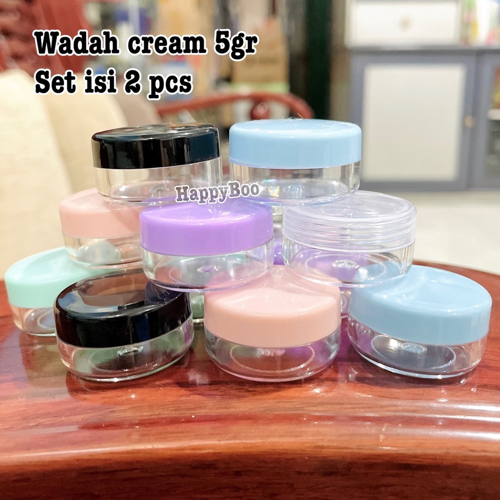 wadah cream set 2 pcs tempat cream pot cream box cream set 2 pcs animal import high quality