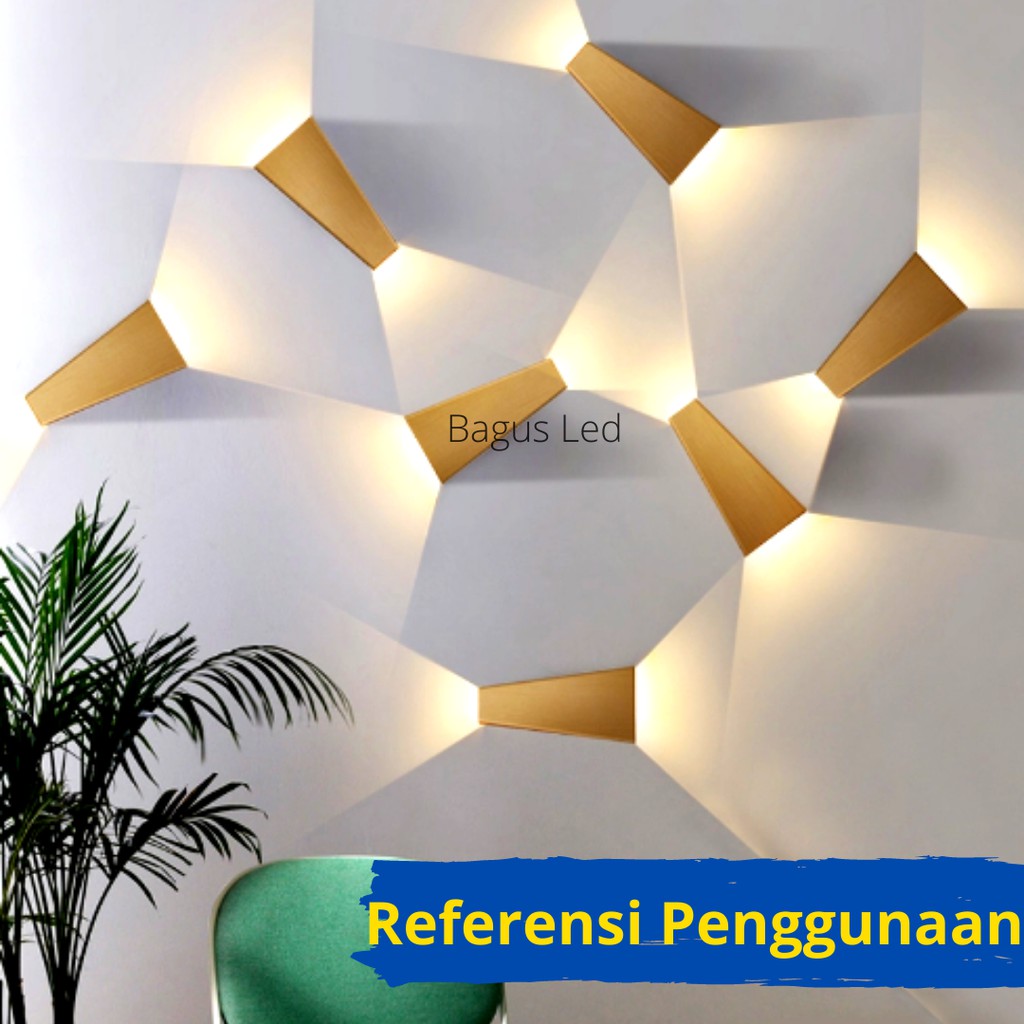 Lampu Dinding LED Wall Lamp Hias Kamar Minimalis Indoor 10W