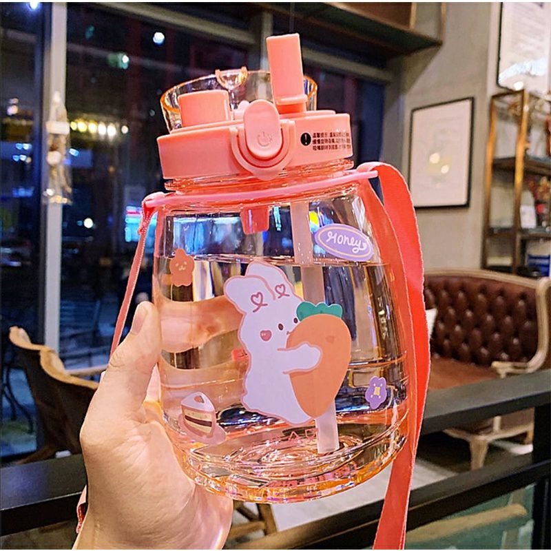 [⚜️RR⚜️] BOTOL MINUM VIRAL 2000ml 2L 2 LITER BOTOL MINUM 2L 2000ml 2 liter BOTOL VIRAL BOTOL MINUM KOREA BOTOL MINUM MOTIVASI BONUS STICKER LUCU-BM2 NON STIKER/ PINK