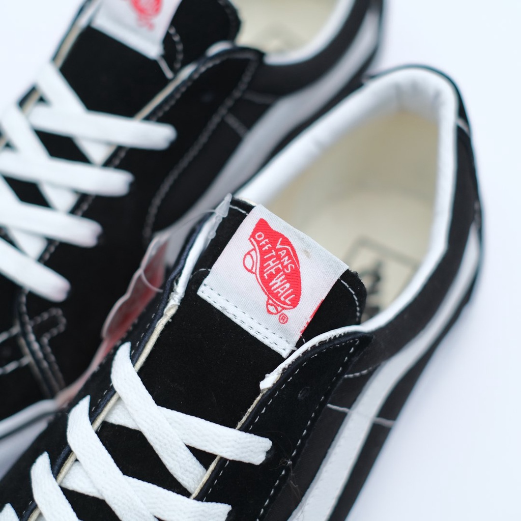 SALE DISKON! V4NS SK8-LOW BLACK/WHITE CLASSIC 100% ORIGINAL BNIB