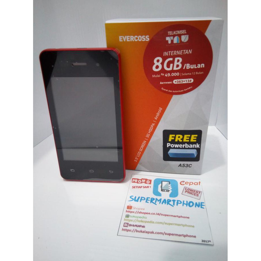 Promo Hp Android 3 5 Inch Evercoss A53c Termurah Di Seluruh Indonesia Termurah Shopee Indonesia