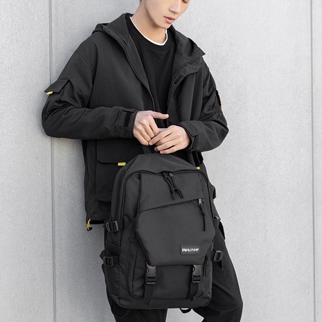 Tas Ransel Kerja Sekolah Laptop Pria Bahan Kanvas Premium Stylish Fashionable Korea