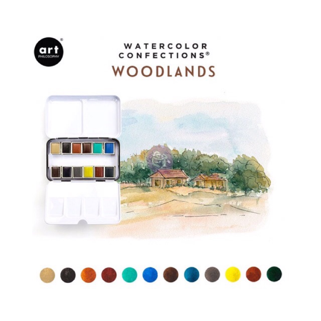 

Art Philosophy / Prima Marketing Watercolor Confections - WOODLANDS