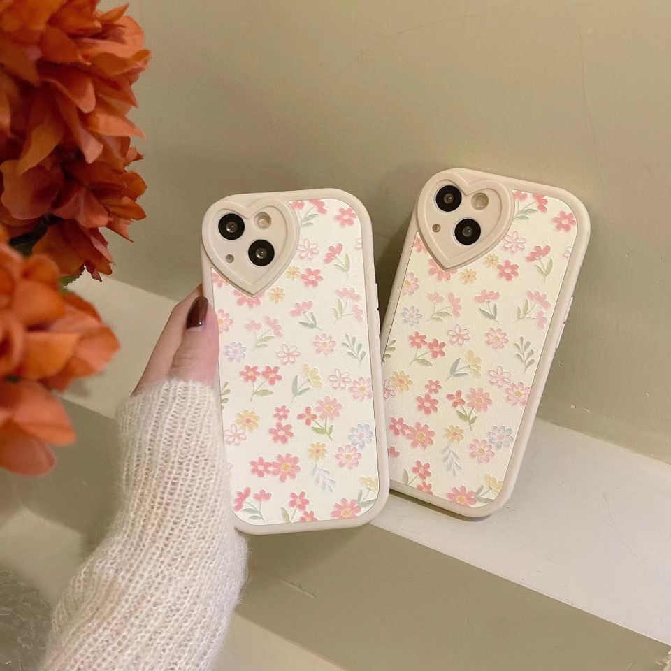 Case Motif Bunga Untuk IPhone 12 13 11 Pro Max X Xs Max Xr