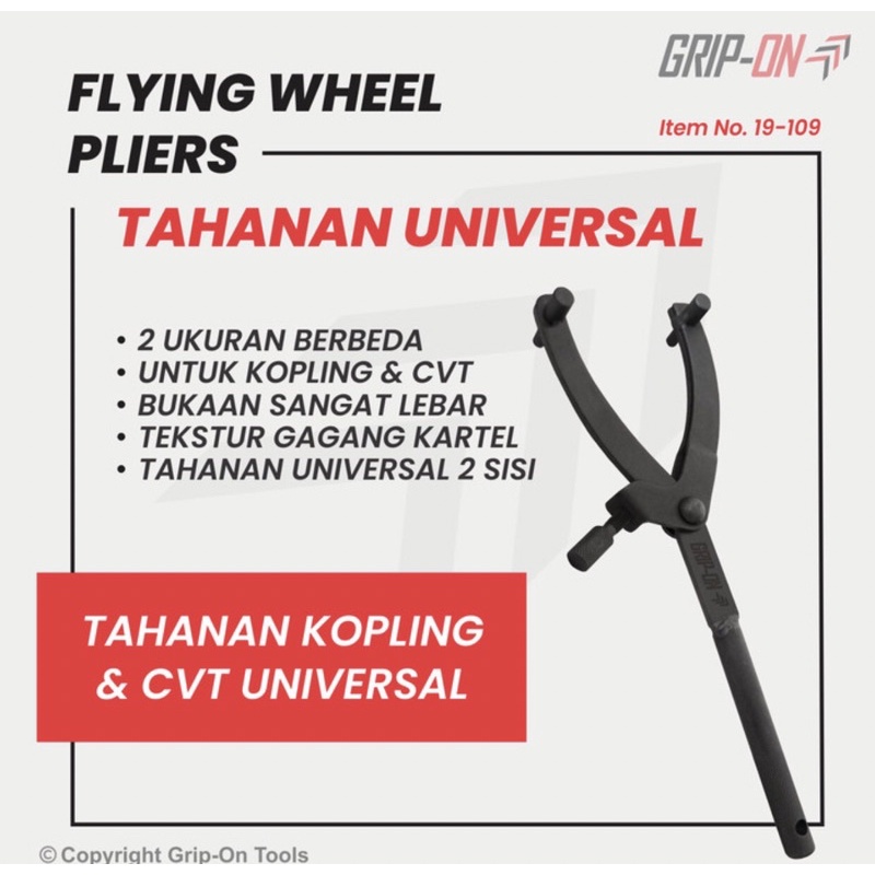 GRIP ON FLYING WHEEL PLIERS / TREKER CVT / TAHANAN KOPLING CVT MATIC GRIP ON