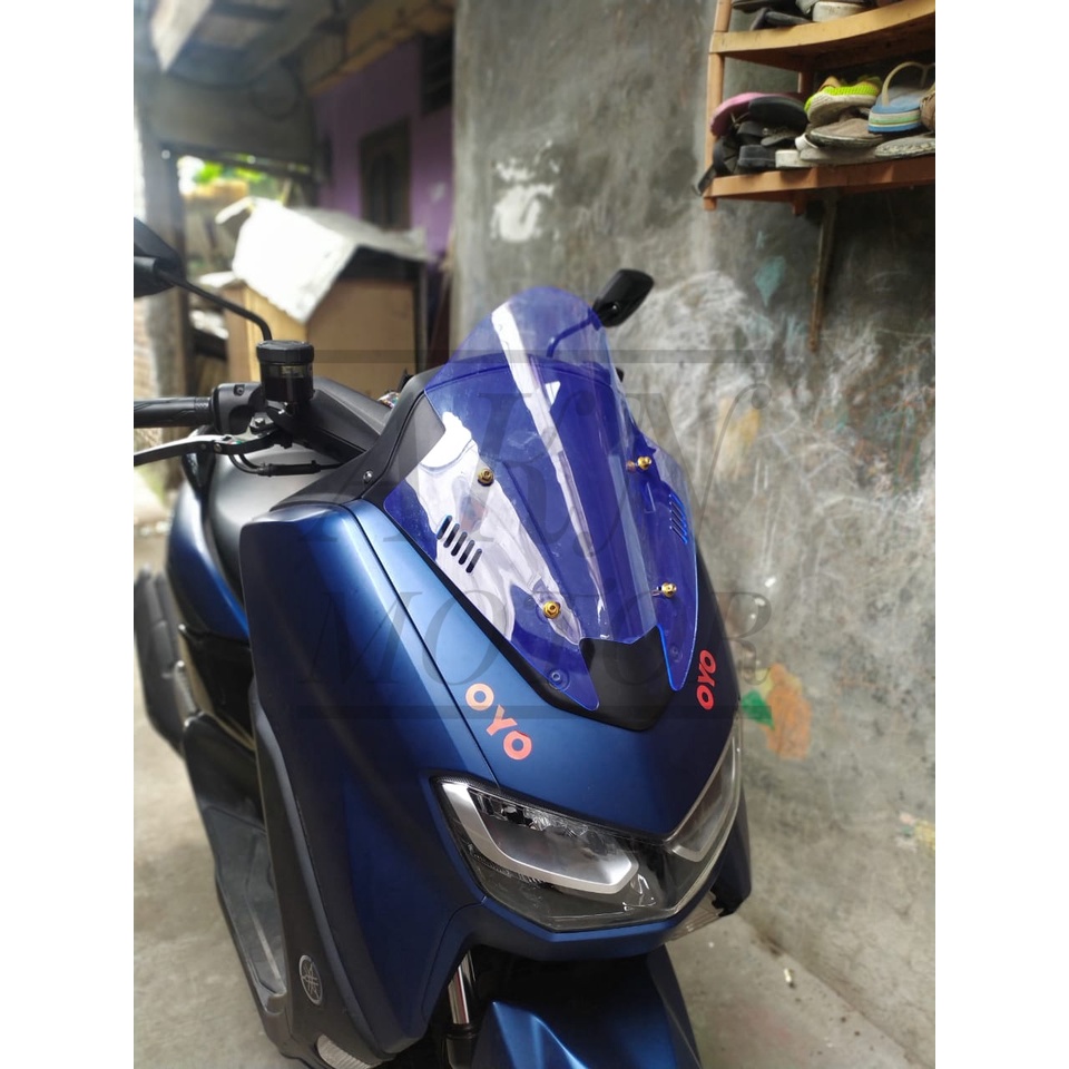 WINDSHIELD / VISOR JENONG ICE BLUE TDR V2 NMAX 155 NEW OLD PNP