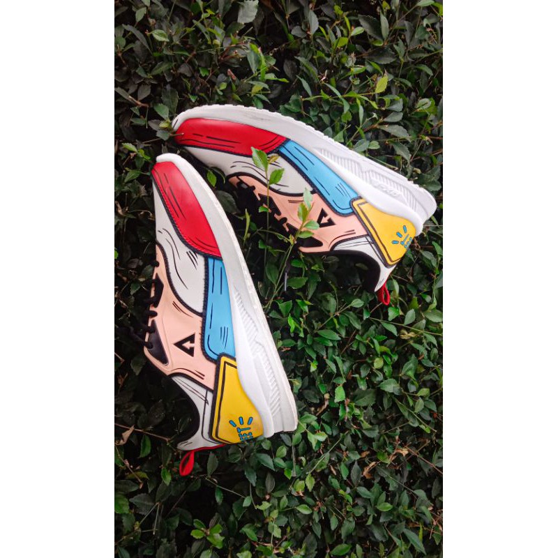 Aerostreet Tiger 2D Cartoon Blue Peach Biru Peach ( Pernah pakai )