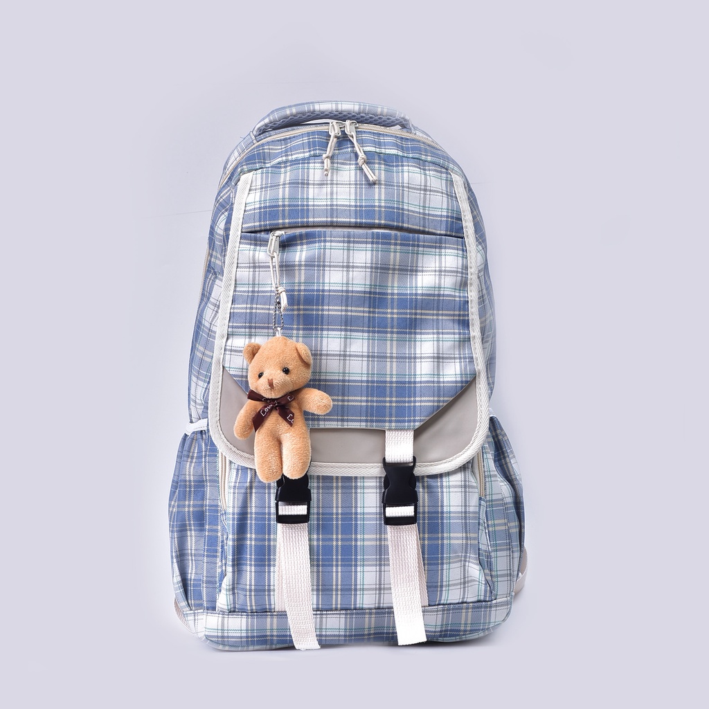 Tas Ransel wanita ABG Import Korea Kotak Premium Terbaru - Tas Kerja / Laptop - Tas Import Murah - B