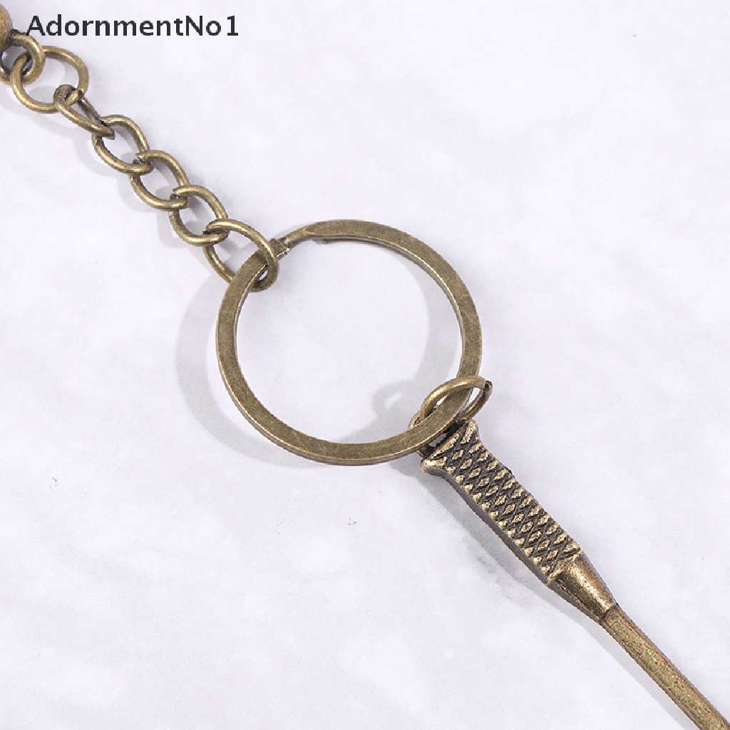 (AdornmentNo1) Gantungan Kunci Bentuk Raket Badminton Bahan Metal