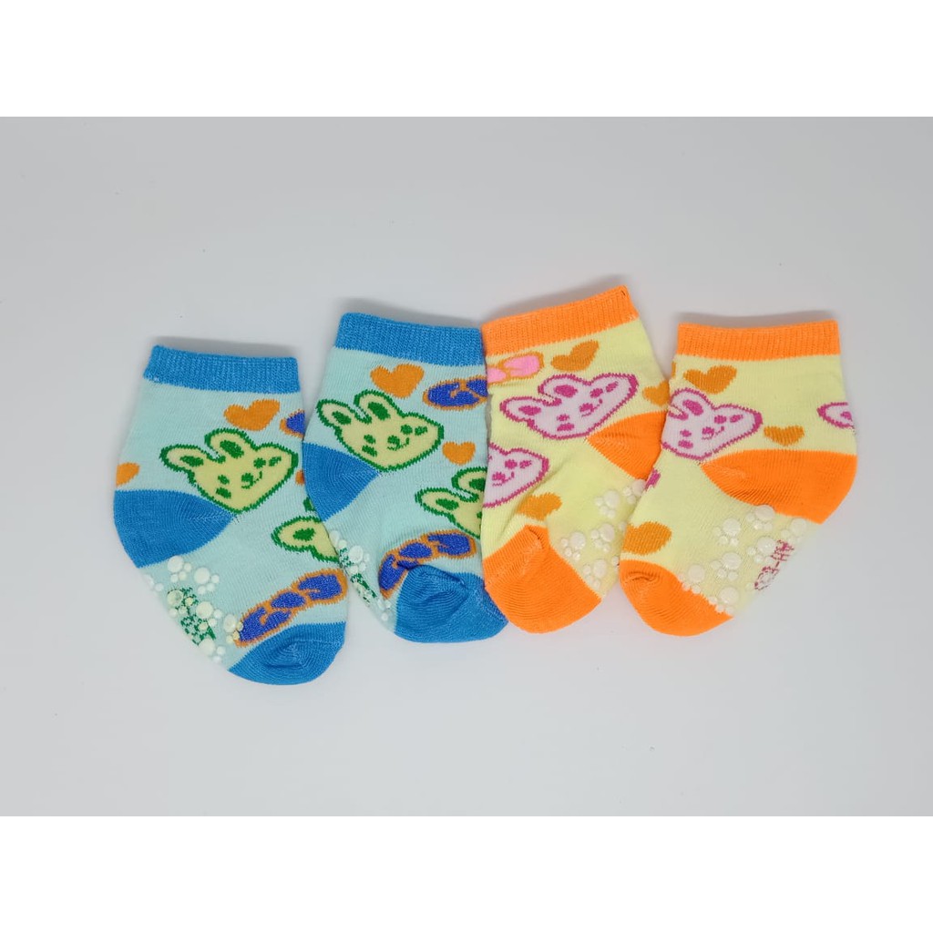 [ HARGA 3 PASANG] Kaos Kaki Bayi Anti Selip Motif Kartun Lucu untuk Anak Balita