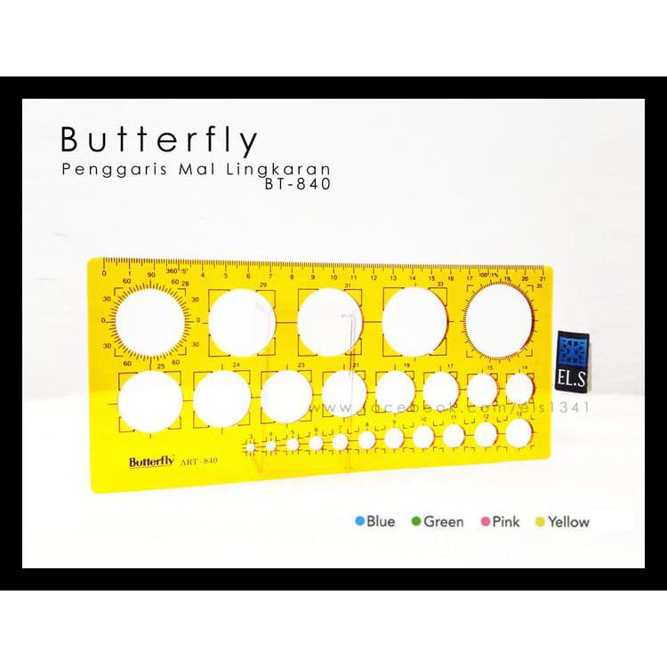 

Big Sale Penggaris Mal Lingkaran Butterfly Bt-840 Promo