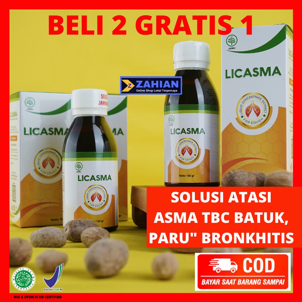 Licasma Madu Herbal PROMO Beli 2 DAPAT 3 100% Original Obat Asma, Sesak ...