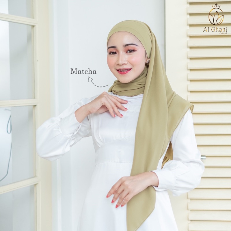 ALGHANI - SEGIEMPAT MELAYU TALI INSTAN CERUTY BABYDOLL DUA LAYER | SEGITIGA MALAY