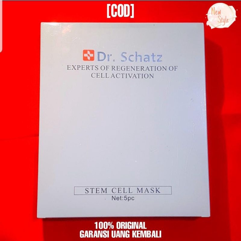 [COD] DR SCHATZ STEM CELL MASK 100% ORIGINAL ADA STIKER SILVER (1 PC/1 BOX)