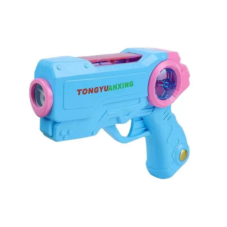 mainan bubble gun pink blue