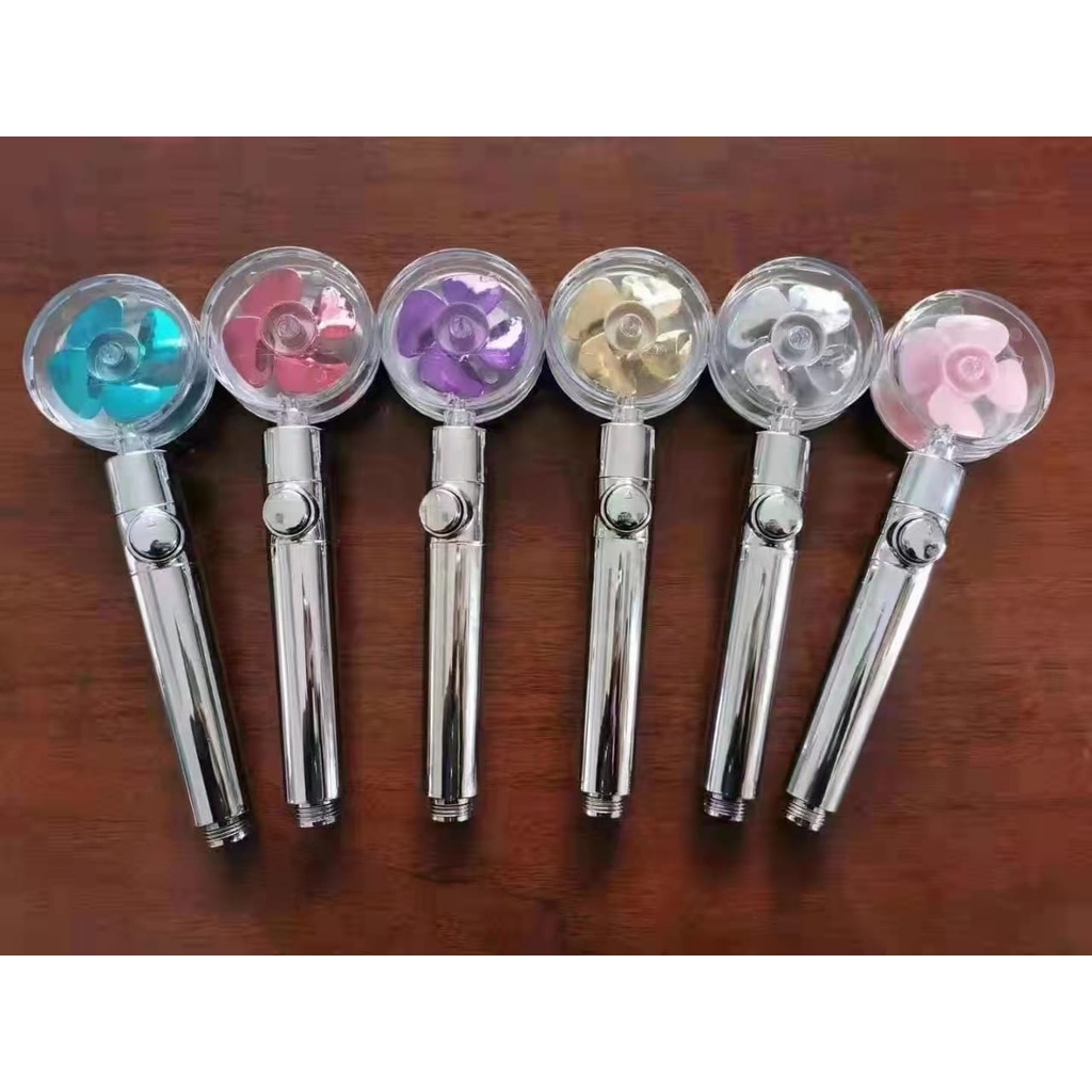 Hand Shower Turbocharged Shower Head Baling Kincir Warna Warni