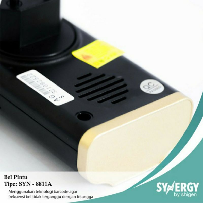 Synergy Bell Remote AC listrik 1 tombol. Bel Rumah wireless SYN 8811A AC