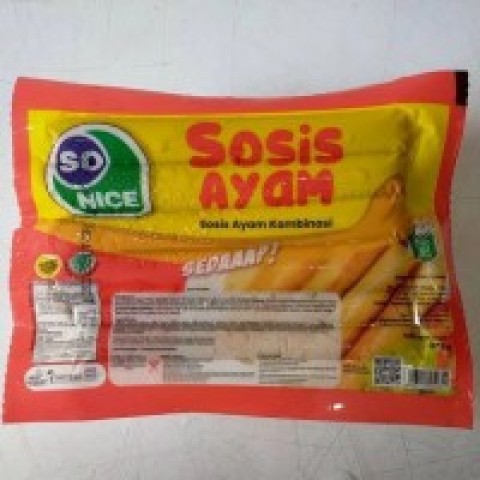 

Sosis Ayam So Nice 378 gr